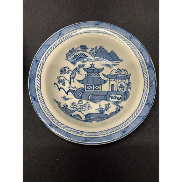 Vintage Woods Ware Blue and White Canton Pattern Dish Set – England - Picture 7 of 13